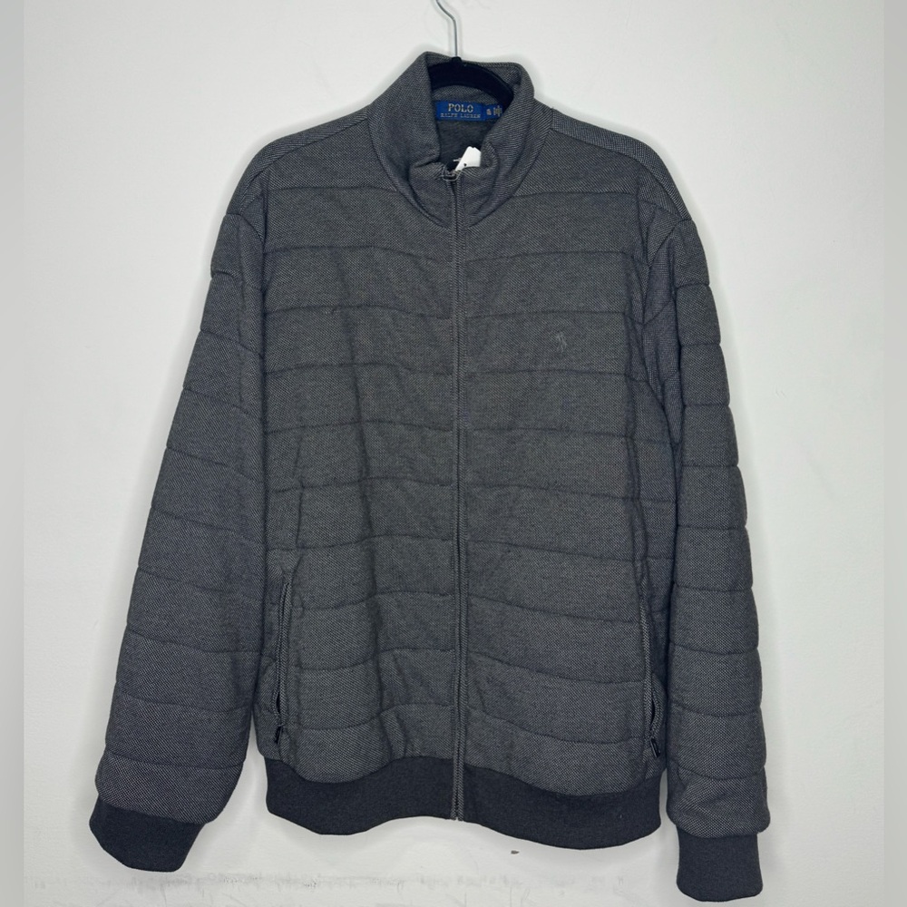 Polo Ralph Lauren Quilted Mock Neck Jacket Grey Men’s XL